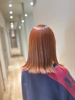 ミディアム カラー 中島愛佳🐥⸒⸒ 縮毛矯正/艶髪カラーのヘアスタイル