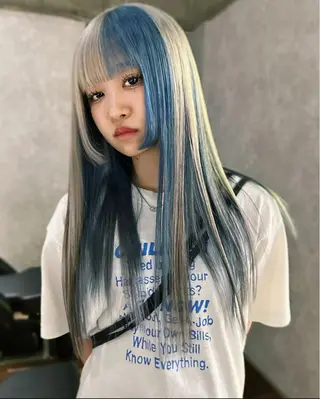 ロング カラー 梅田デザインカラー 🌈🏆ヒノキのヘアスタイル