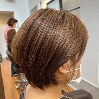 ショート カラー オ ギのヘアスタイル