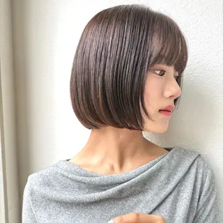 ショート 庭木華瑠🐾ボブ🧡 透明感カラー✨のヘアスタイル