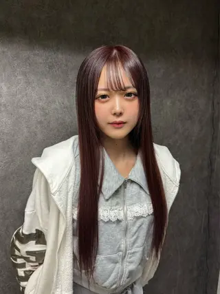 ロング カラー 🐺新宿manabu カットモデルエクステのヘアスタイル