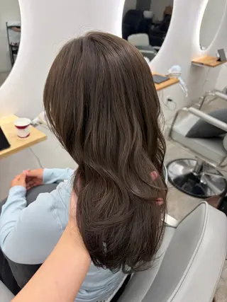 ロング カラー ベージュ⟡˖レイヤー ˖ ࣪⊹あずきのヘアスタイル