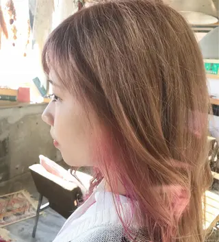 ロング 斉藤大河 カラー/縮毛矯正のヘアスタイル