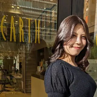 セミロング 知念 香トータル ビューティー🌷のヘアスタイル