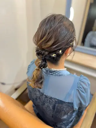 ヘアアレンジ 似合わせヘアメイク 💐オダギリチアキのヘアスタイル