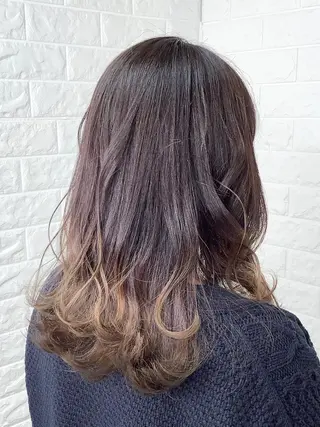 ミディアム カラー 髪質改善縮毛矯正 美容師✂️山崎竜二のヘアスタイル