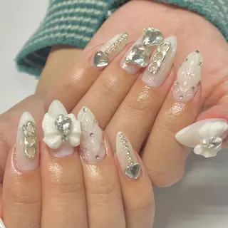 ネイル &U新松戸 スカルプ パラジェルフィルインのネイルデザイン