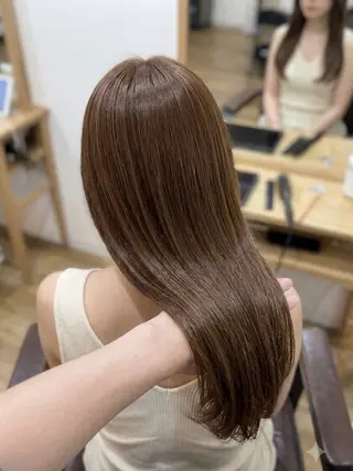 カラー 赤み消し✨️ベージュ 【駒沢大学】のヘアスタイル