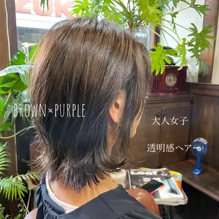 ミディアム カラー ヘアアレンジ Hikari /京都駅美容室のヘアスタイル