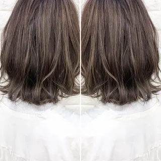 ミディアム カラー famille ファミーユのヘアスタイル