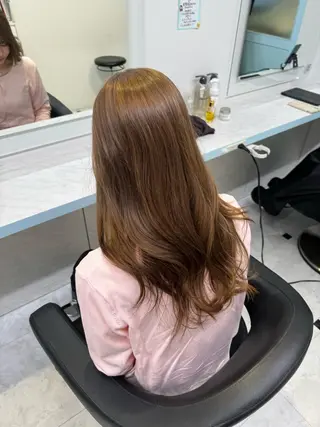 ロング カラー 🤎モテ髪&透明感 ミルクティー🥣🤎のヘアスタイル