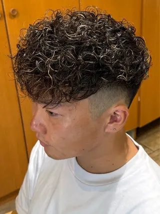 ショート パーマ メンズパーマ&メンズ 縮毛矯正/平野/渋谷のヘアスタイル