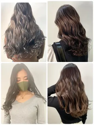 ロング カラー レイヤーカット 赤み消し　店長/大和のヘアスタイル