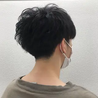 ショート メンズ もりたみかこ 美容師お休み中のヘアスタイル