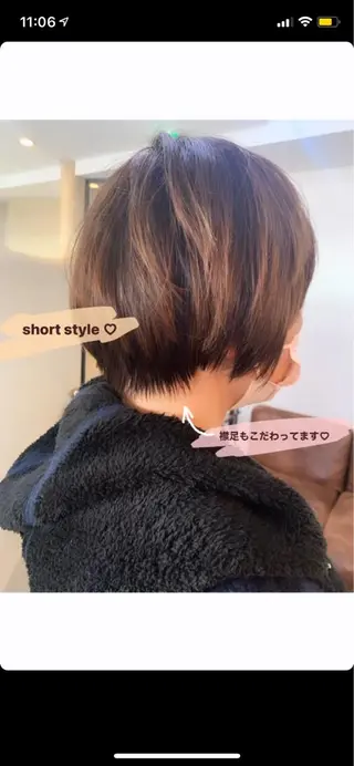 ショート カラー 角戸 りおのヘアスタイル