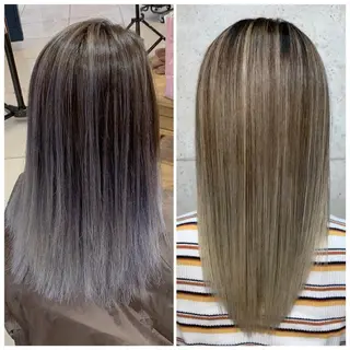 カラー 天野 利咲のヘアスタイル