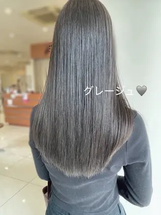 ロング カラー LiTA 浜線店 かなえみゆうのヘアスタイル