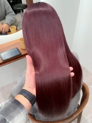 ロング カラー ヘアアレンジ 立川レイヤー 透明感カラーaoiのヘアスタイル