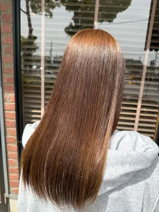 ロング カラー 中田 こころのヘアスタイル