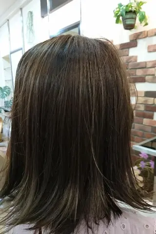 ミディアム ツヤ髪ケアカラー✨ 中谷良成のヘアスタイル