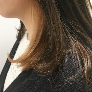 ミディアム カラー fuchigami suzunoのヘアスタイル