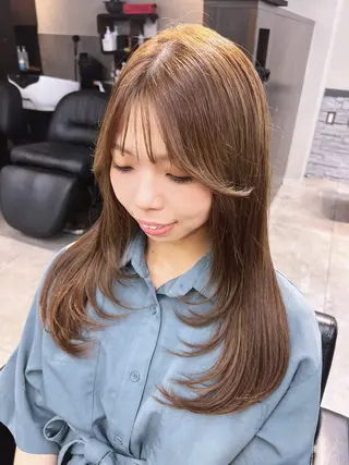 ロング カラー 透明感/レイヤー 🇰🇷tomonaのヘアスタイル