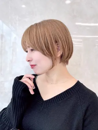 ショート カラー ショート/似合わせ/ 透明感カラー古市唯人のヘアスタイル