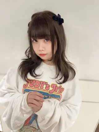 ミディアム カラー ヘアアレンジ りおな/髪質改善/ カラー /平尾のヘアスタイル