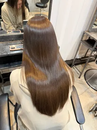 ロング カラー パーマ 髪質改善・艶カラー HIROTOのヘアスタイル
