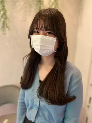 ロング 永井 亮のヘアスタイル