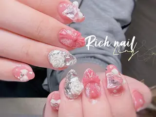 ネイル Rich Nail 🤲🏻梨央のネイルデザイン