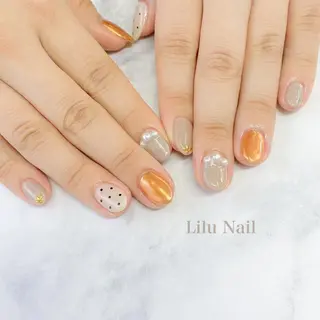 ネイル モチの良さ◉ フィルインネイル♡のネイルデザイン