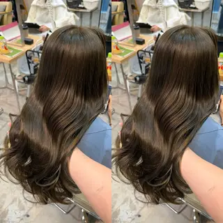 ミディアム カラー 小顔矯正/レイヤー 透明感カラー✨生真のヘアスタイル