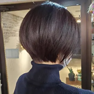 ショート カラー 韓国風レイヤーカット 上手く丁寧早い/マツのヘアスタイル