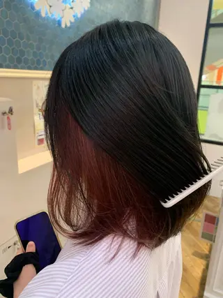 ミディアム カラー 大橋 拓実のヘアスタイル