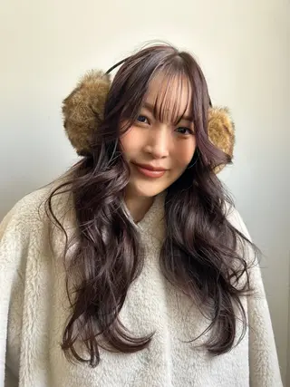 ロング カラー AKO .のヘアスタイル