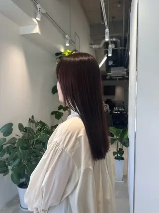 ロング ブリーチなしベー ジュ/tuburaのヘアスタイル