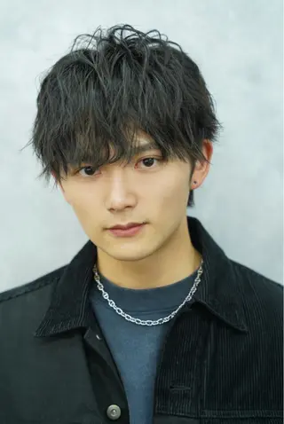 ミディアム パーマ メンズ 垢抜け・メンズパーマ 津山祐紀のヘアスタイル