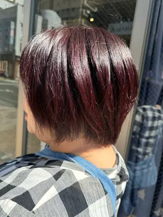 カラー 艶カラー 梨菜💜のヘアスタイル