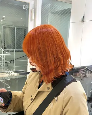 ミディアム カラー ツヤ髪/透け感ヘア 💎Nokaのヘアスタイル