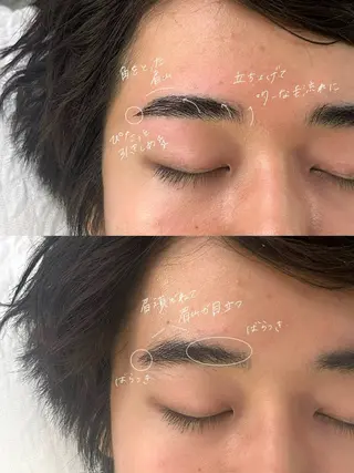 メンズ アイブロウ 吉祥寺kasumi 🌛eye/browのマツエク・マツパデザイン