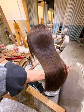 ロング 吉良祐樹 艶カラー/縮毛矯正のヘアスタイル