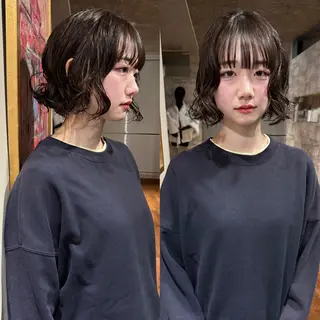 ショート カラー パーマ mai / linoah˚✧のヘアスタイル