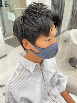 メンズ 京都河原町 メンズパーマ助川龍哉のヘアスタイル