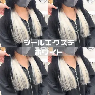 ロング カラー ヘアアレンジ 渋谷🩶ハイトーン 🩶FUMUのヘアスタイル