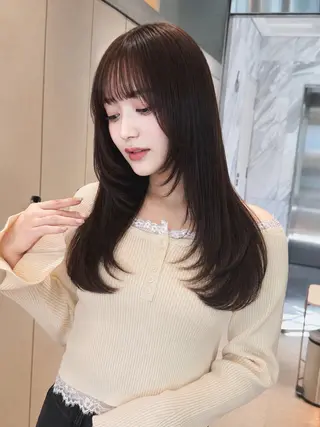 ロング 🦋韓国風レイヤー/ 艶髪矯正🦋凛太郎のヘアスタイル