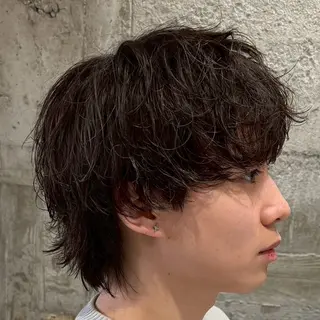 パーマ メンズ 【束感セット】 あおいのヘアスタイル