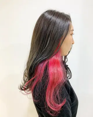 ロング カラー 縮毛矯正/髪質改善 /韓国風 山川春輝のヘアスタイル