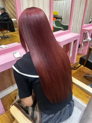 ロング 【ブリーチなし Wカラー】園田圭真のヘアスタイル