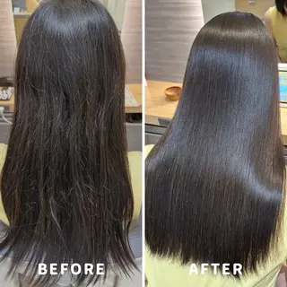 セミロング 髪質改善特化サロン earth渋谷のヘアスタイル